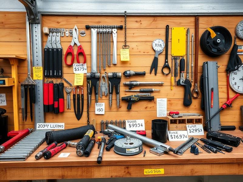 Professional technician providing transparent pricing breakdown for garage door repair service